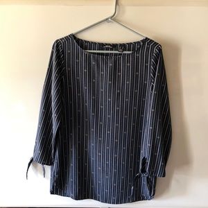 Chase Bank bracelet sleeve blouse